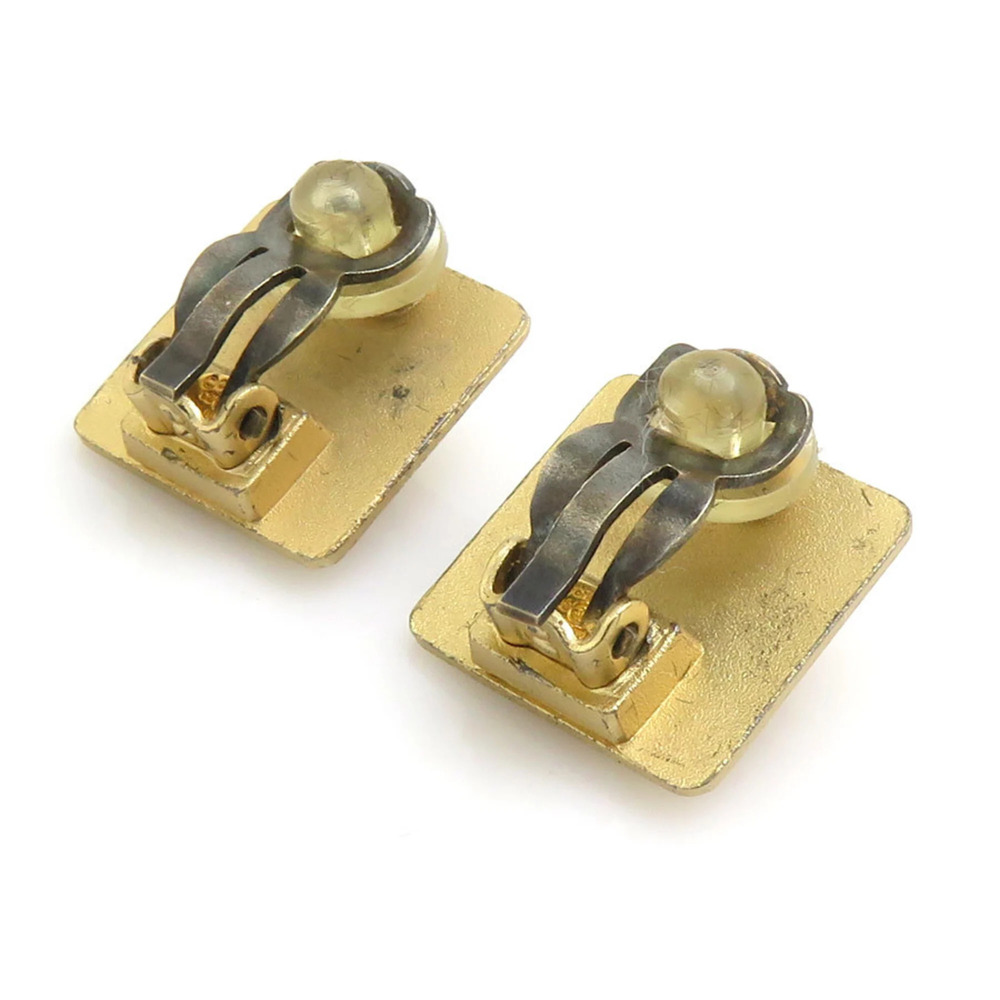 CHANEL Gold Logo Earrings - Picture 4 of 14
